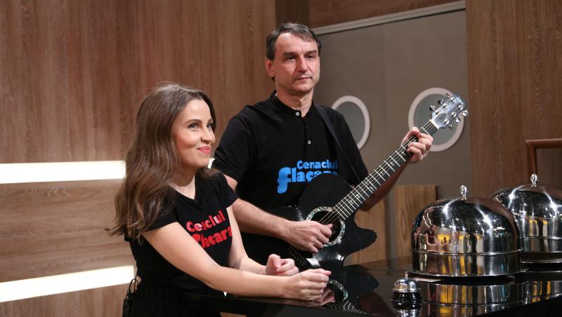Andrei Păunescu și Maria Măgirescu au făcut un show muzical de excepție la „Chefi la cuțite”