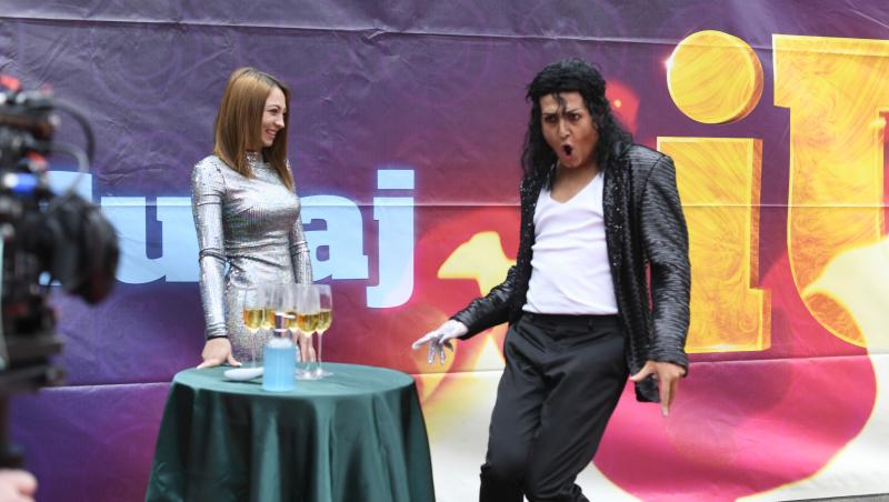 Actorul George Tănase intră în pielea excentricului Michael Jackson astăzi, de la ora 20.30, la Antena 1, într-o nouă ediție iUmor.