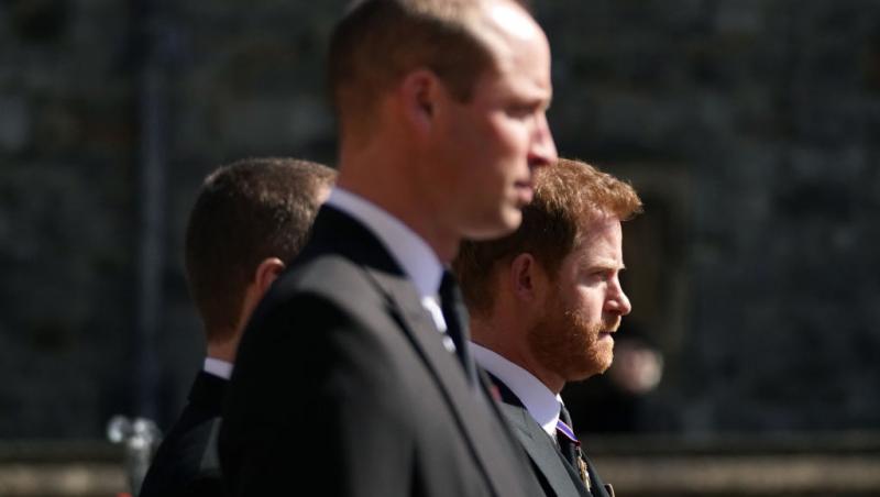 La înmormântarea Prințului Philip, William și Harry bifat prima apariție publică după ce fiul cel mic al Prințesei Diana a decis să părăsească Marea Britanie