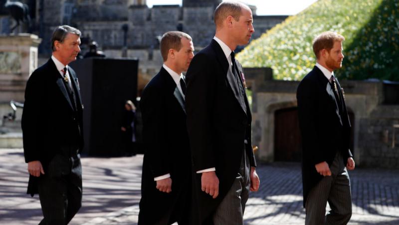 La înmormântarea Prințului Philip, William și Harry bifat prima apariție publică după ce fiul cel mic al Prințesei Diana a decis să părăsească Marea Britanie
