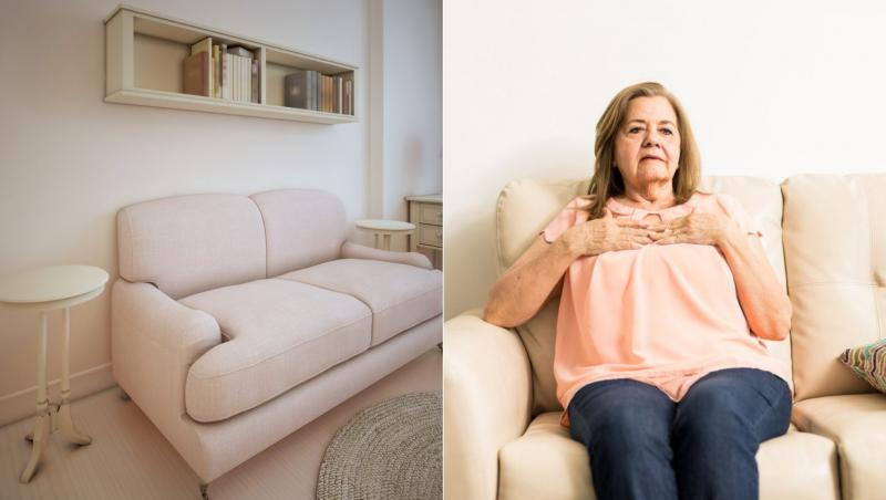 Shirley McNally, în vârstă de 82 de ani, și-a achiziționat o canapea de pe Facebook și a avut parte de o mare surpriză când a intrat în posesia ei