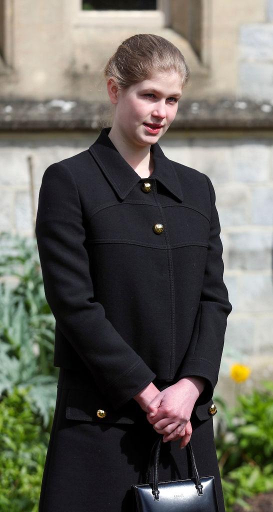 Lady Louise Windsor la înmormântarea bunicului ei