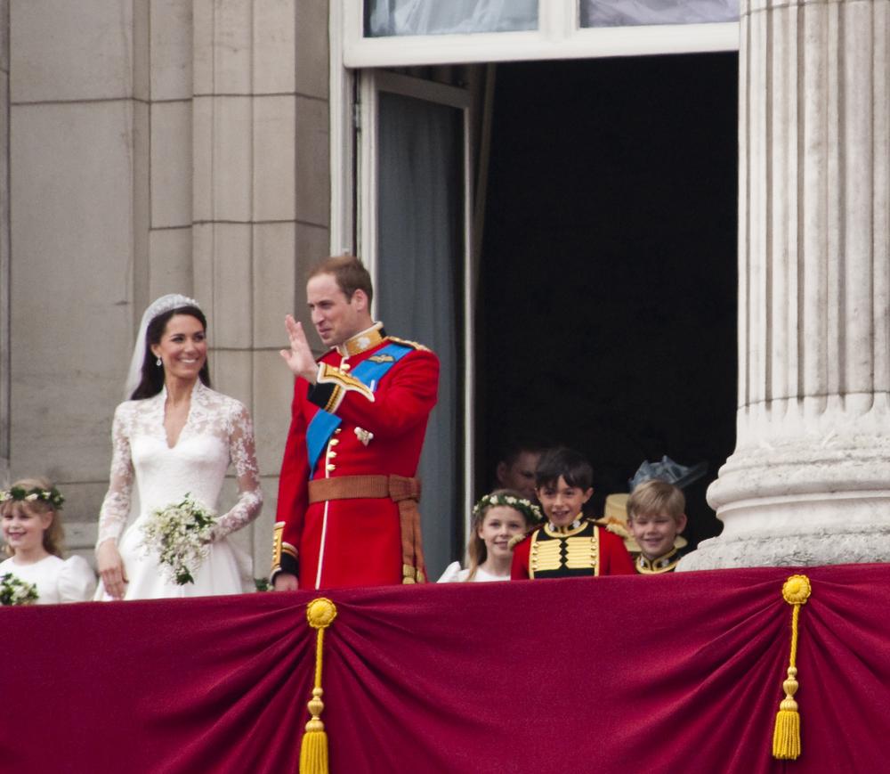 Kate Middleton și Prințul William la nuntă