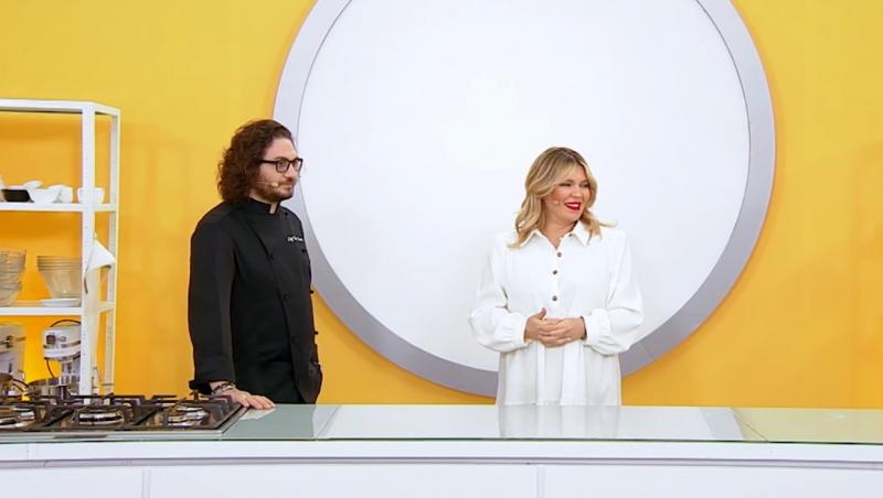 Florin Dumitrescu și Gina Pistol in bucataria Chefi la cuțite, sezonul 9