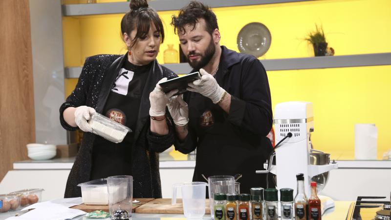 Cocuța și Bogdan Boantă au făcut spectacol în bucătăria emisiunii „Chefi la cuțite”