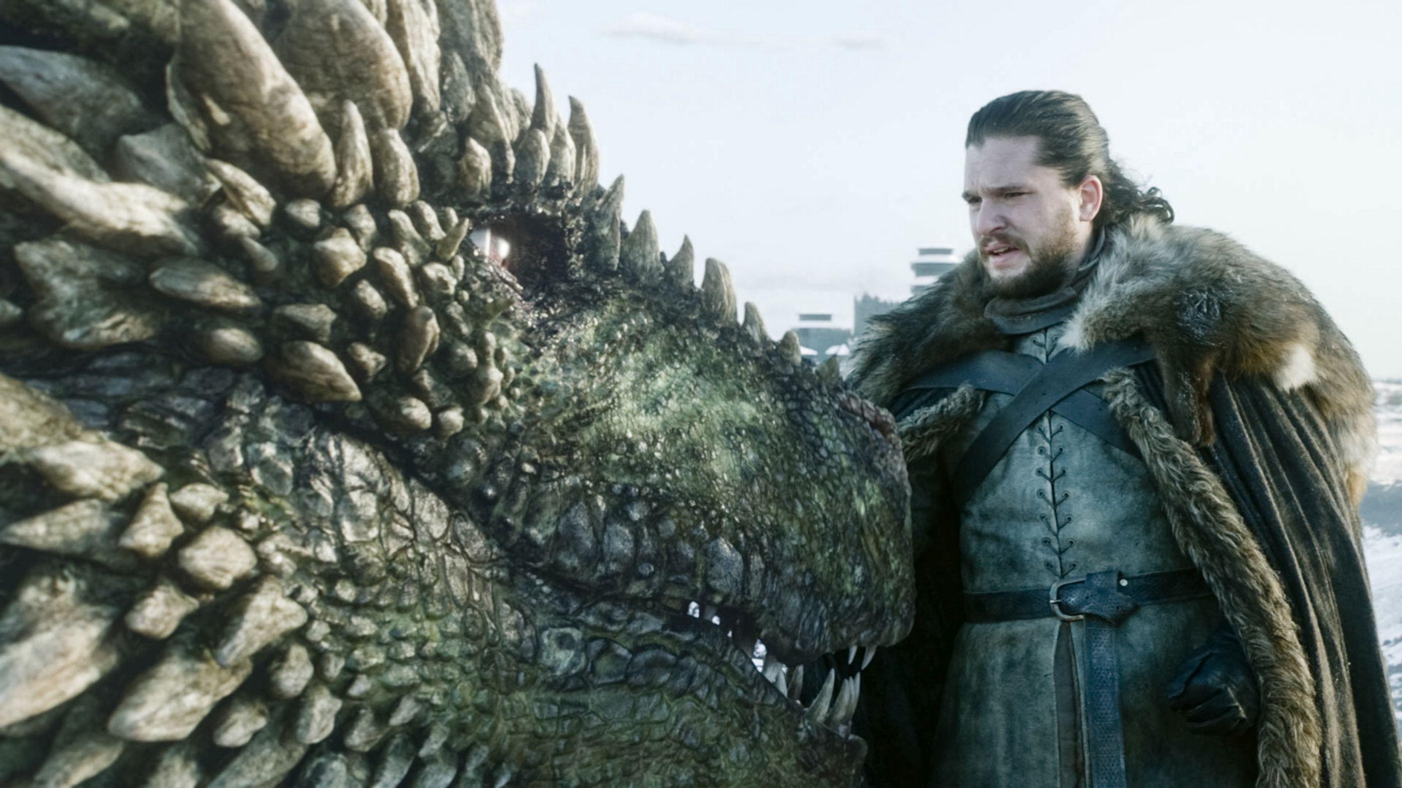 Dragonul și Jon Snow