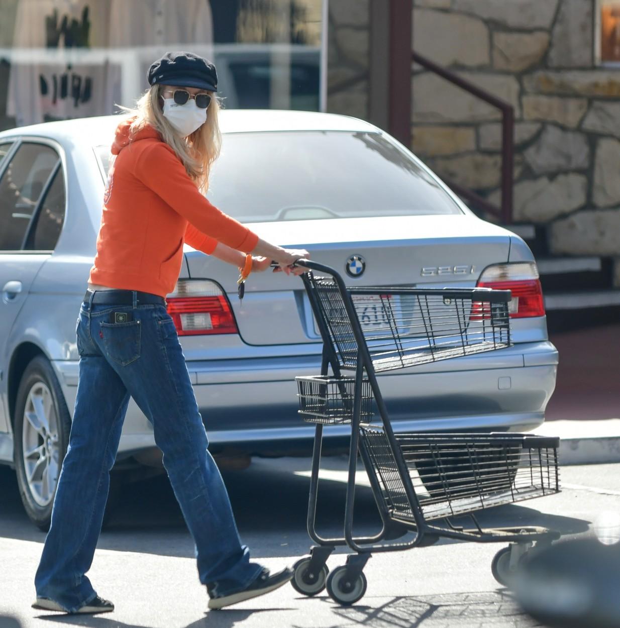 meg ryan impinge un carut de cumparaturi