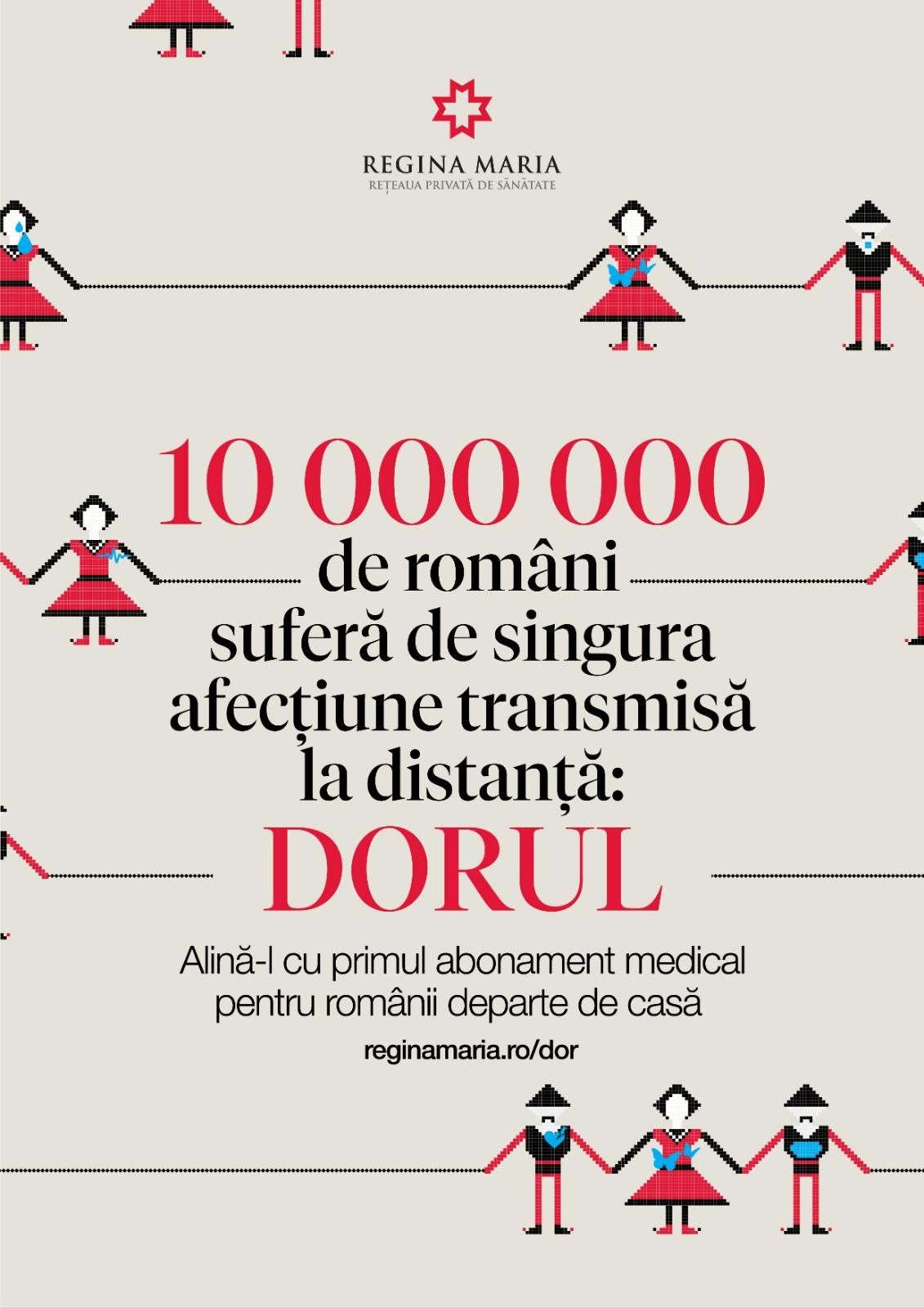 (P) De Ziua Dorului, REGINA MARIA lansează primul abonament medical pentru rom&acirc;nii din afara granițelor