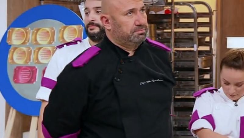 Cătălin Scărlătescu în bucătăria emisiunii „Chefi la cuțite”, sezonul 9