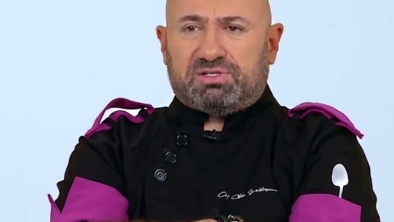 Cătălin Scărlătescu a intrat la duel cu echipa sa mov, în ediția 34 din sezonul 9 al emisiunii „Chefi la cuțite”