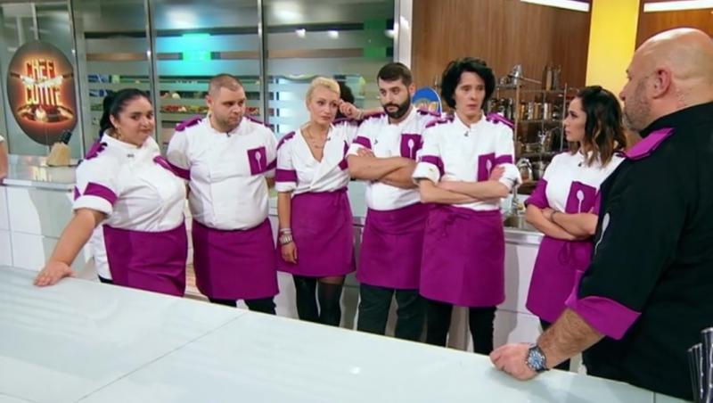 Cătălin Scărlătescu și echipa sa mov, în sezonul 9 al emisiunii „Chefi la cuțite”