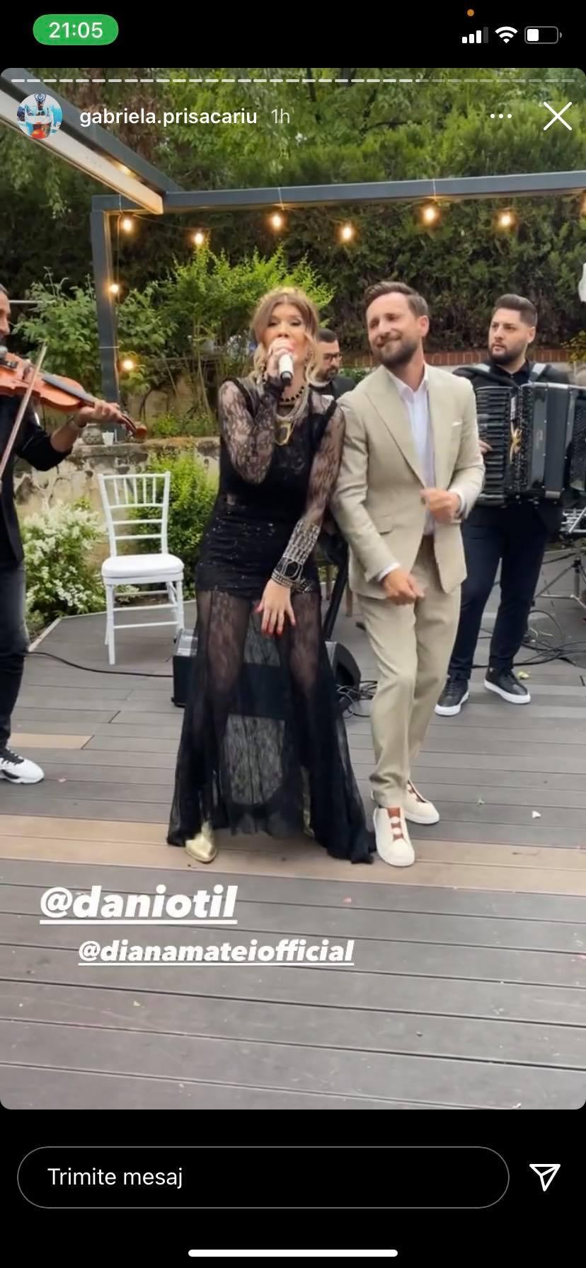 Diana Matei și Dani Oțil la nuntă