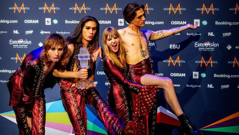 Câștigător Eurovision 2021. Cum a arătat momentul rock al trupei Måneskin din Italia - VIDEO