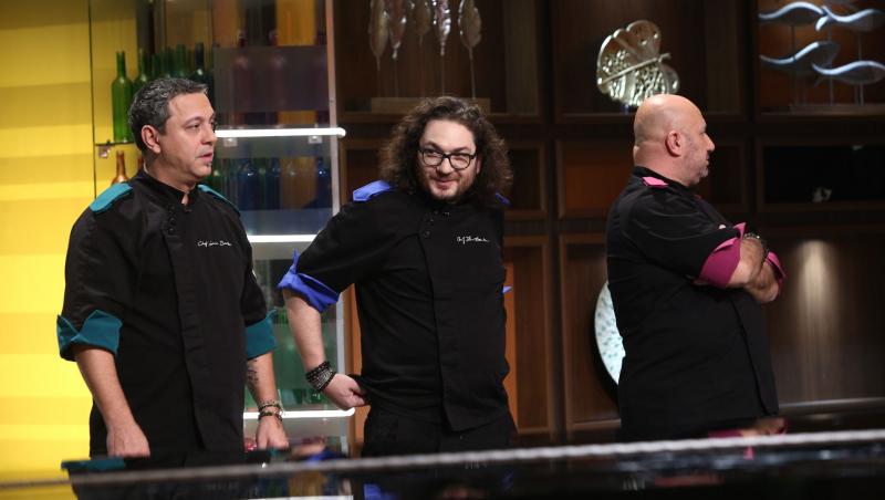 Sorin Bontea, Florin Dumitrescu și Cătălin Scărlătescu se întrec în cel de-al optulea battle de la „Chefi la cuțite”