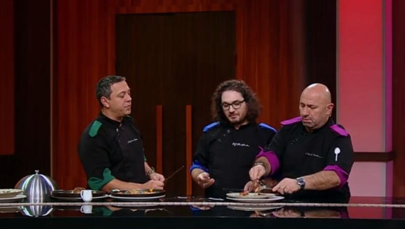 Chefii au analizat atent farfuriile și au avut parte de surprize,  la degustarea făcută după al optulea duel din sezonul 9 „Chefi la cuțite”