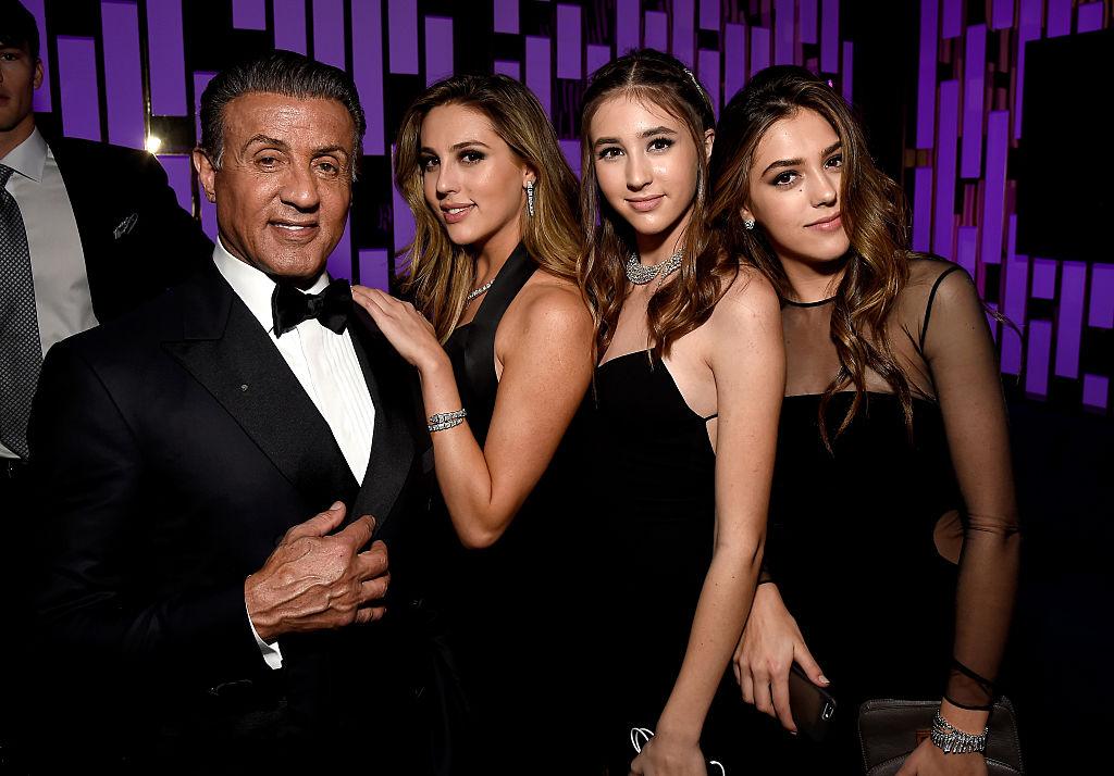 Sylvester Stallone alături de fiicele lui