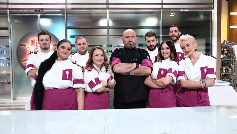 Cătălin Scărlătescu a ales ce concurenți intră în echipa sa mov de linguri, în sezonul 9 al emisiunii „Chefi la cuțite”