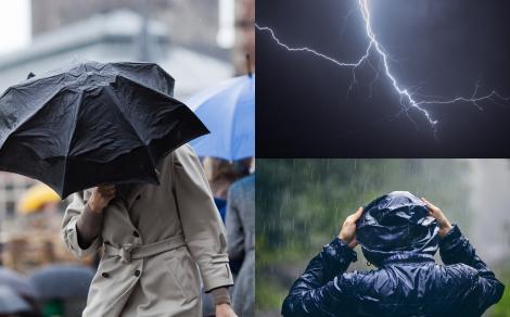 ANM anunță vreme severă, fulgere, grindină și vijelii în aproape toată țara. Prognoza meteo pentru o săptămână