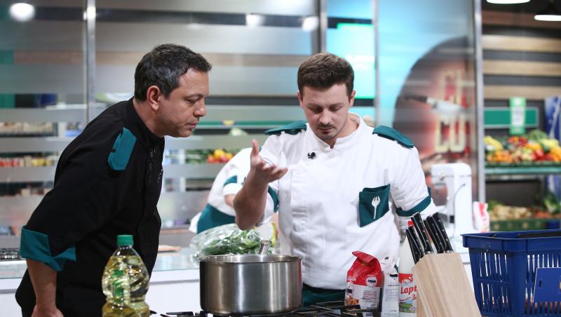 Sorin Bontea în bucătăria emisiunii „Chefi la cuțite” sezonul 9