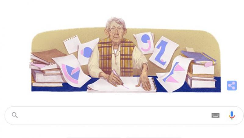 captura cu google doodle care o celebreaza pe geta bratescu
