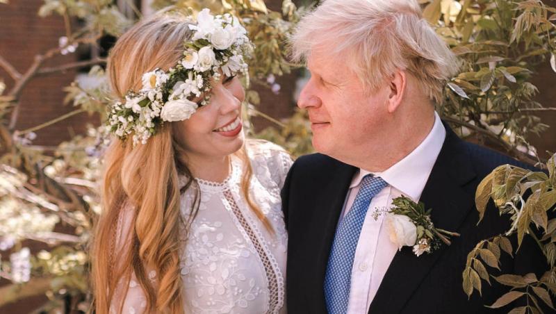 Carrie Symonds și Boris Johnson la nuntă