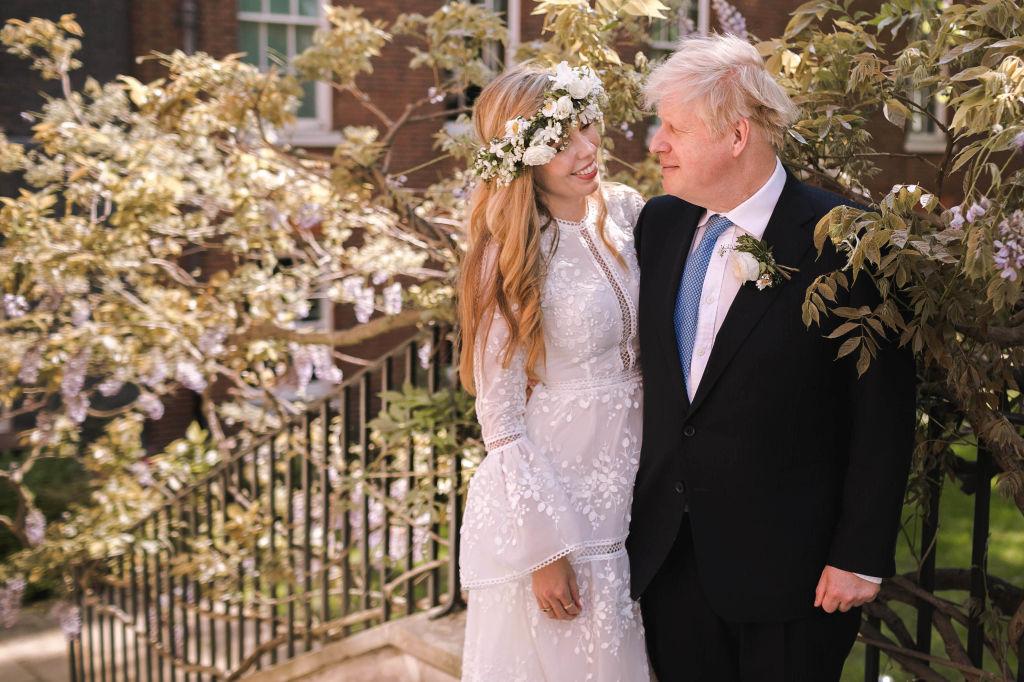 Carrie Symonds și Boris Johnson la nuntă