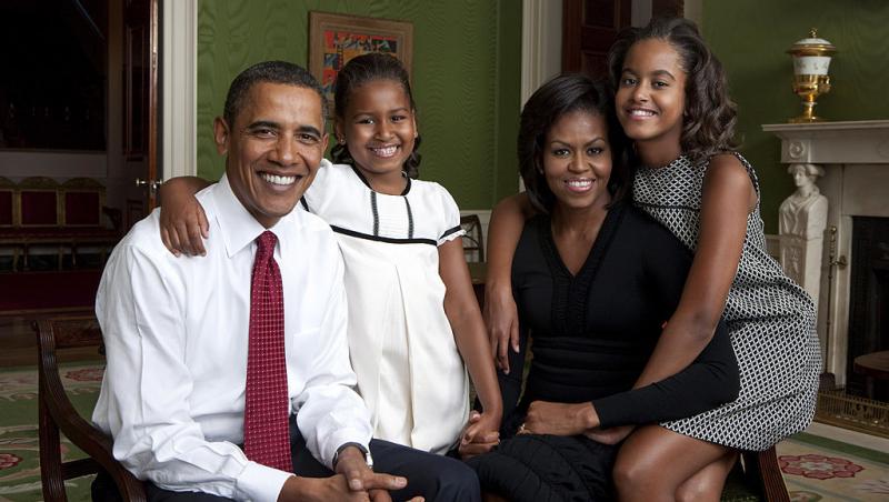 Famia Obama, portret de familie