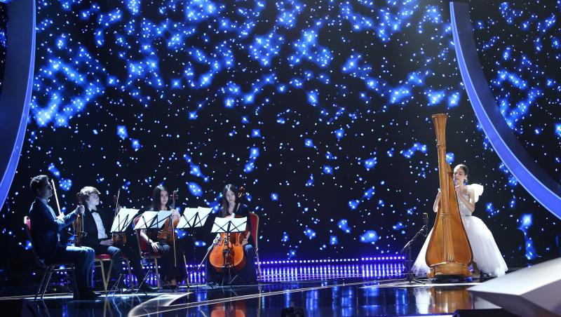 Maria Ene, show total cu vocea și harpa, la Next Star 2021