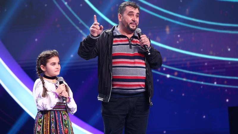 Filofteia Bârdeanu, alături de tatăl ei, la Next Star 2021