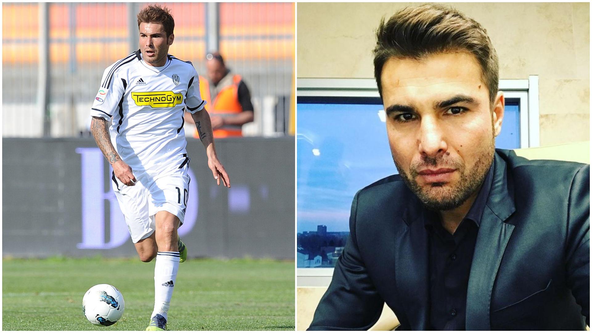 Adrian Mutu în două ipostaze diferite