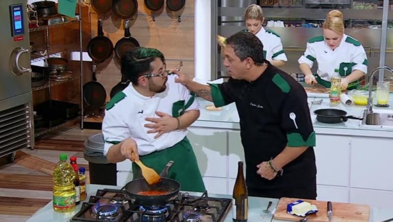 Liderul echipei verzi s-a înfuriat în ultimul battle de dinainte de semifinala „Chefi la cuțite”