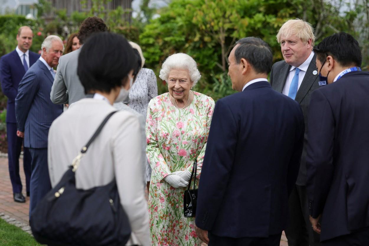 Regina Elisabeta a II-a, la summitul G7, iunie 2021