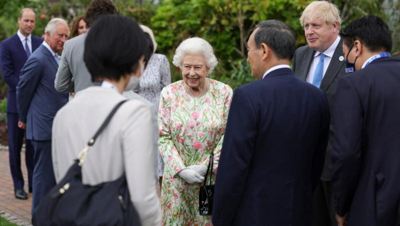 Regina Elisabeta a II-a, la summitul G7, iunie 2021