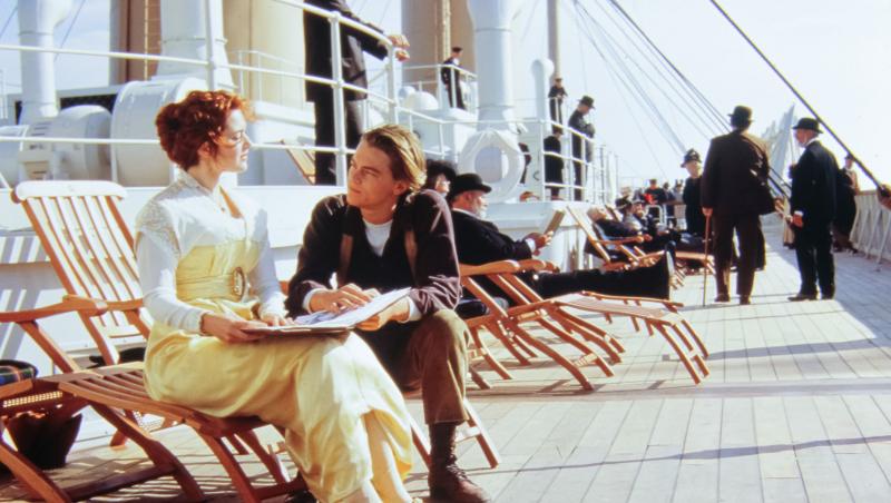 Leonardo DiCaprio, la filmările filmului Titanic