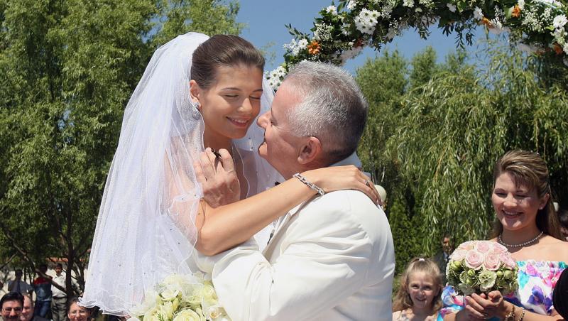 Monica Gabor și Irinel Columbeanu la nuntă