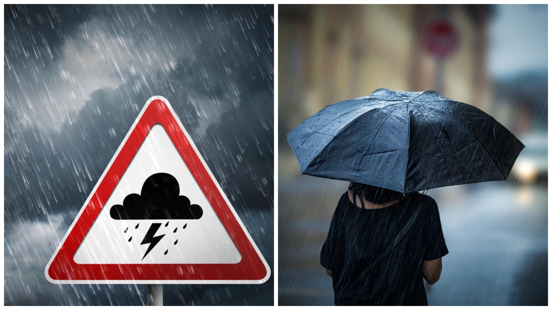 Ploi și v&acirc;nt &icirc;n aproape toată țara. Meteorologii au emis noi atenționări. Care sunt cele mai afectate zone de vreme rea