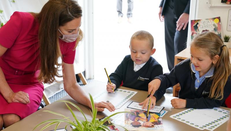 Kate Middleton, la summitul G7 - iunie, 2021, împreună cu câțiva copii