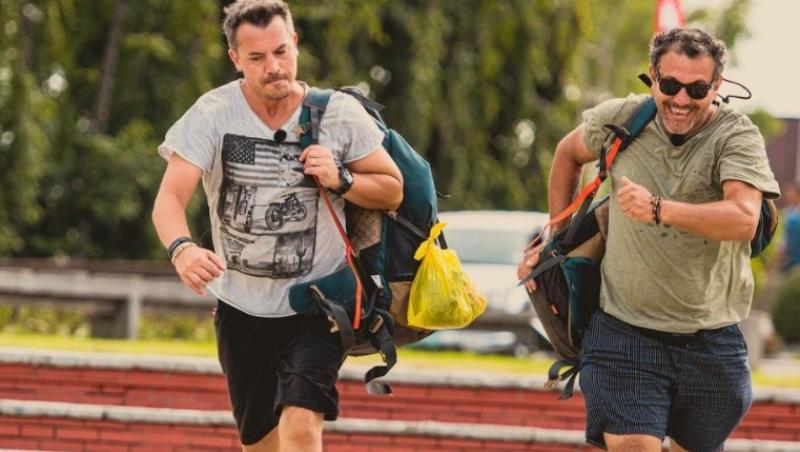 Răzvan Fodor și Sorin Bontea, alergând în Asia Express