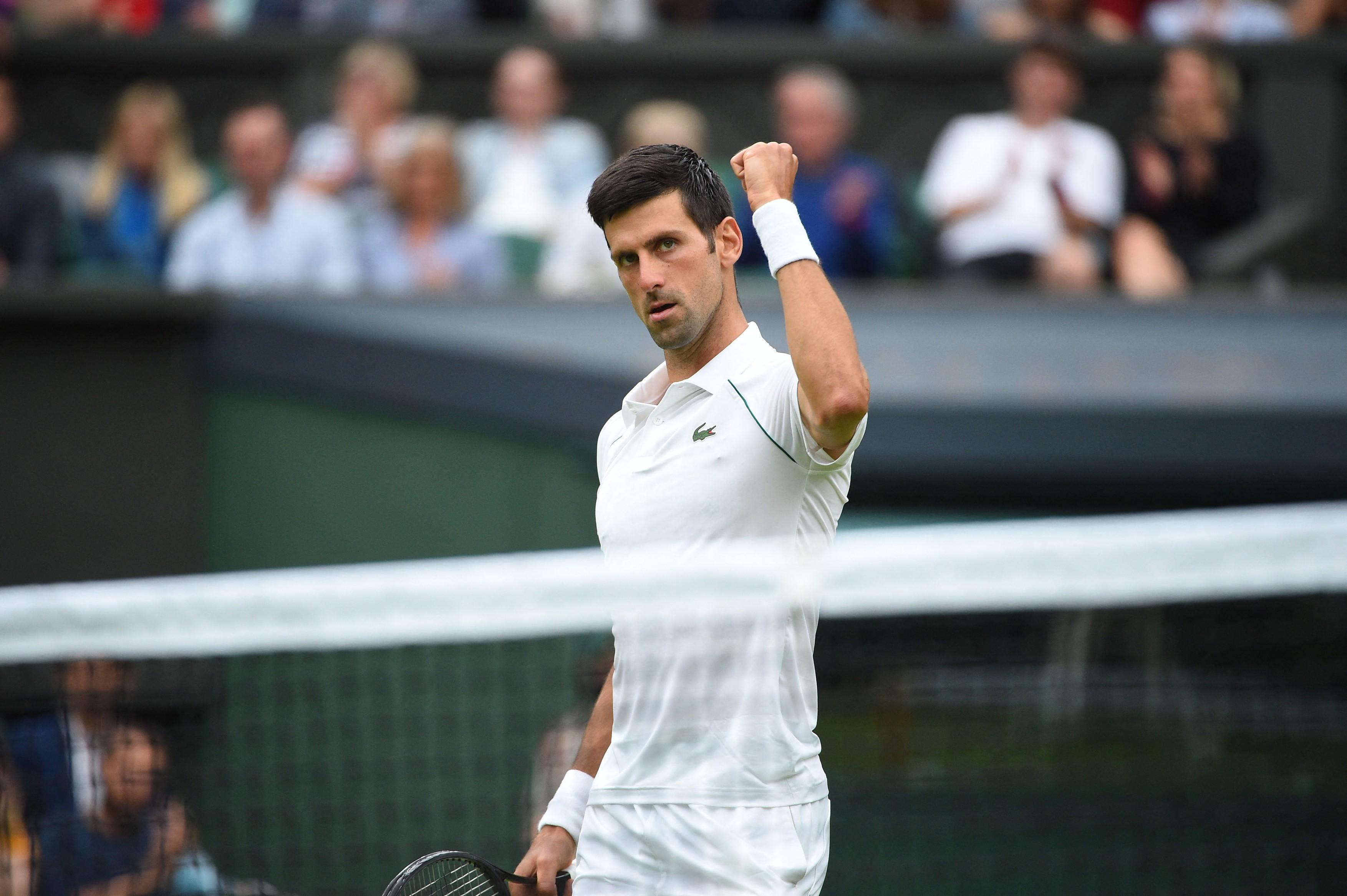 novak djokovic, bluza alba, teren de tenis