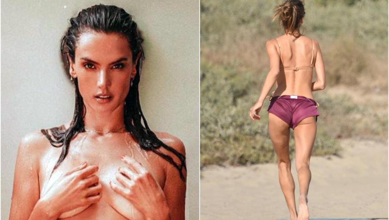 Alessandra Ambrosio preferă să-și ascundă trupul ori de câte ori iese în public, însă când renunță la haine face furori