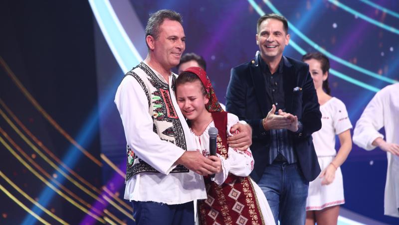 Lorena Lenuța Târla și tatăl ei, pe scena Next Star