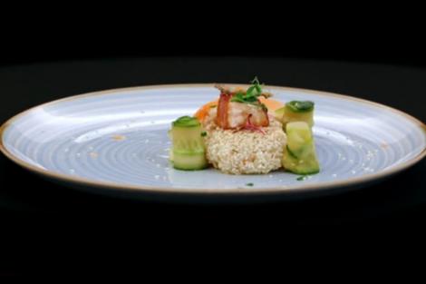 Chefi la cuțite, 8 iunie 2021. Somon teriyaki cu salată de castraveți și piele crocantă, rețeta concurentei Valentina Ioniță