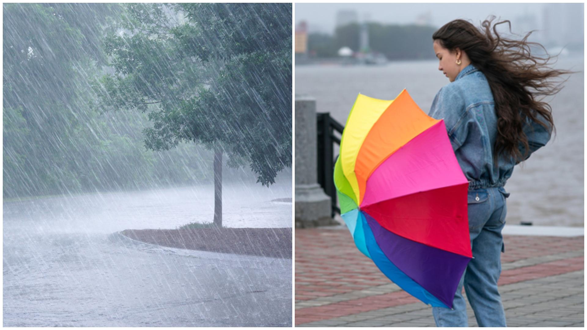 Meteorologii au emis o nouă avertizare cod galben. Zonele care vor fi afectate de ploi torențiale și vijelii