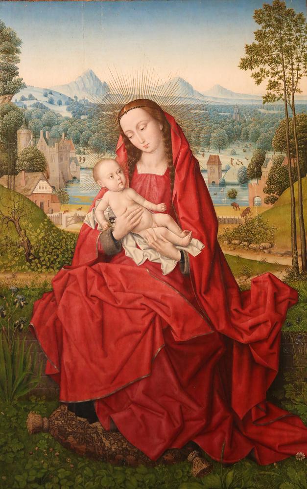 pictura medievala fecioara maria si pruncul