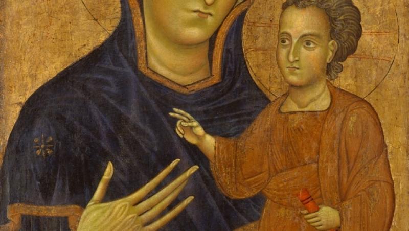 pictura medievala fecioara maria si pruncul