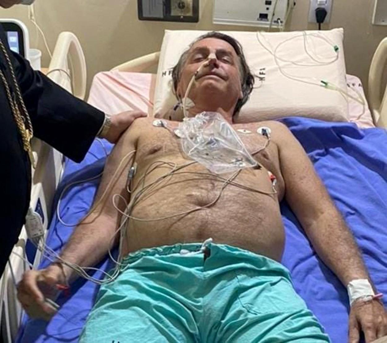 Jair Bolsonaro, președintele Braziliei, pe patul de spital