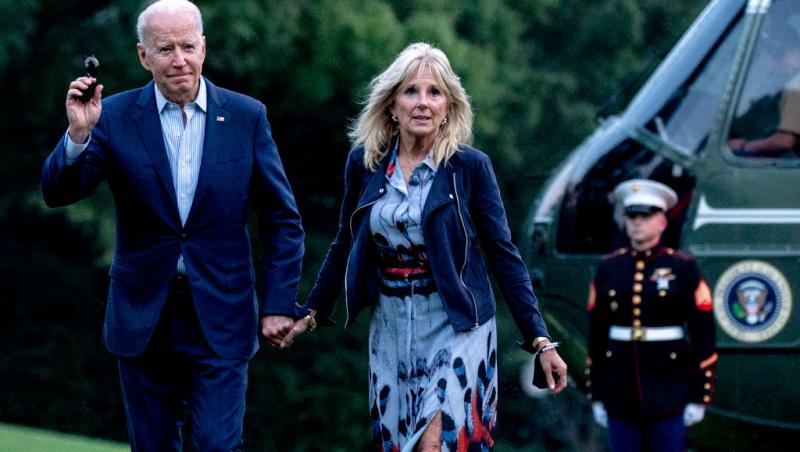 Joe Biden împreună cu soția sa, Jill Biden