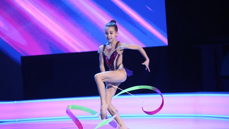 Alexia Ghica, moment inedit de gimnastică ritmică la Next Star