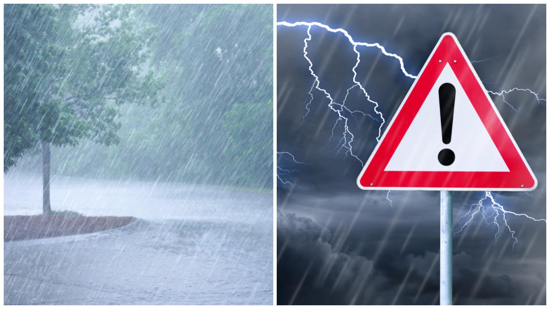 Meteorologii anunță ploi torențiale &icirc;n mare parte din țară. Ce zone sunt vizate de cod portocaliu de vreme rea