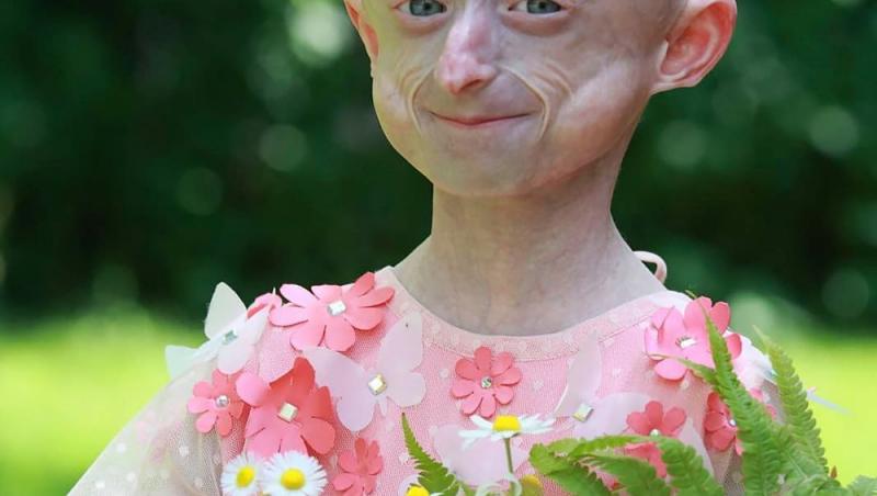 Iryna ‘Irochka’ Khimich suferea de progeria, o boală genetică rară